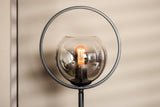 Floor lamp Elif Metal Smoke Glass