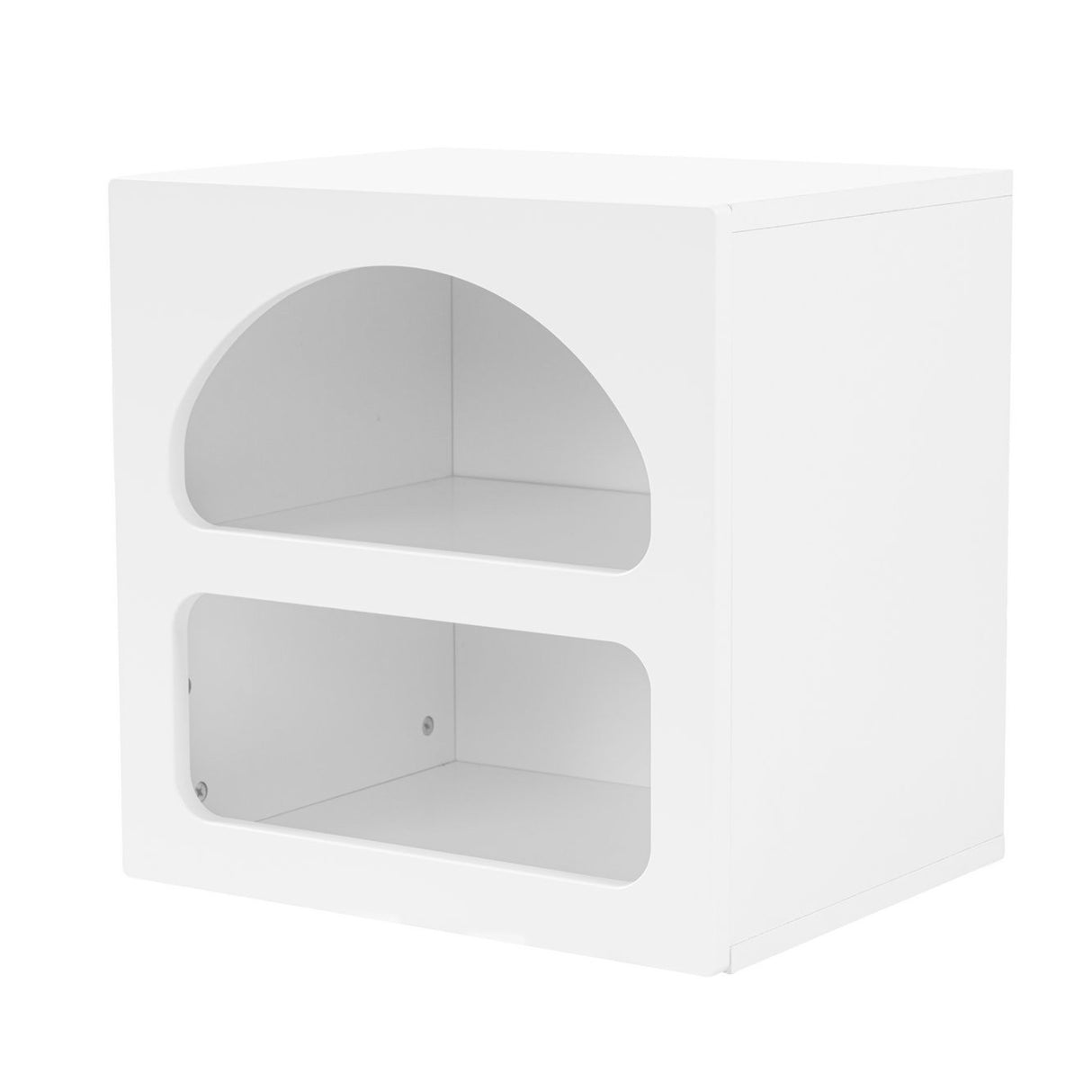 Bedside table Lorin white melamine 50x50x38 cm