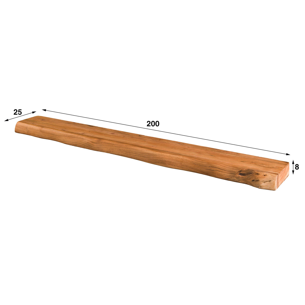 Wall shelf Youri 200 cm