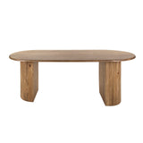 Dining table Maria Mango wood Brown 215x90 cm