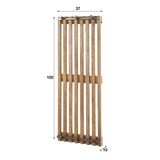 Coat rack Vera 6 hooks Mango wood sand color