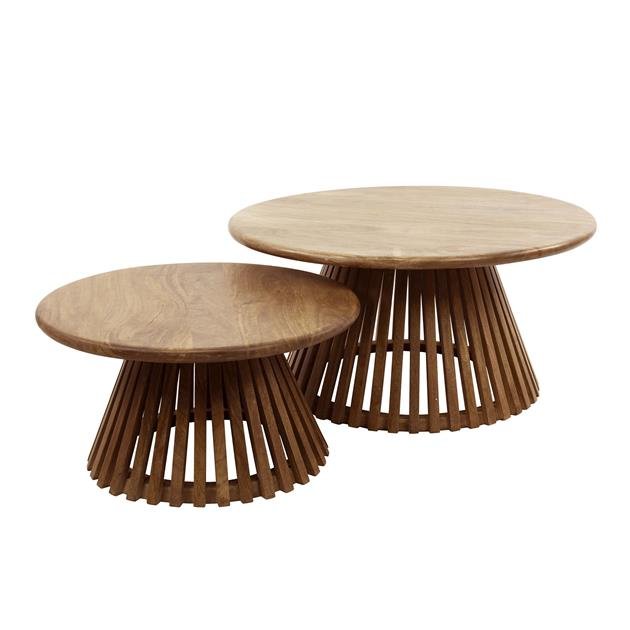 Coffee table set of 2 Vera Mango wood