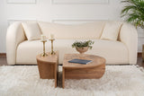 Round Coffee Table Atlantic Pinewood Stepped Melamine 90 cm Orin 