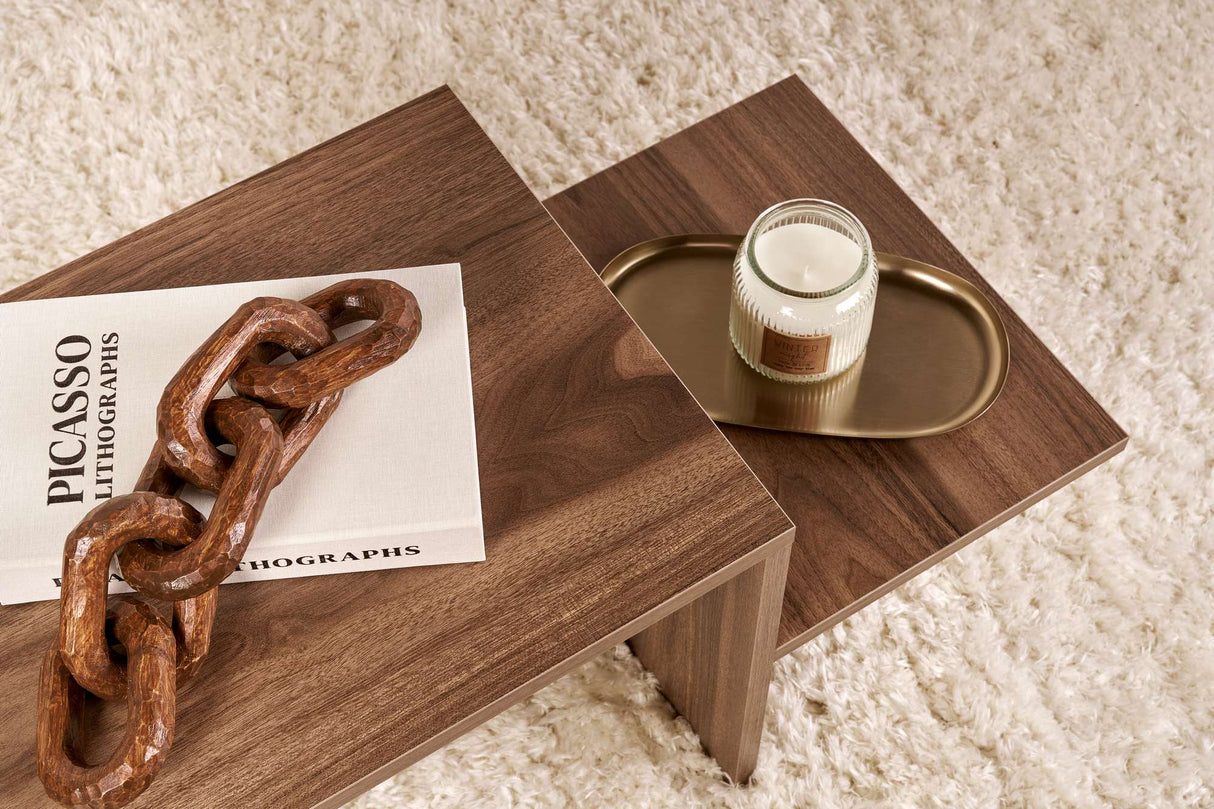 Coffee Table Walnut Melamine Eterna 