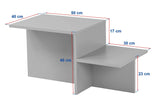 Coffee Table Walnut Melamine Eterna 