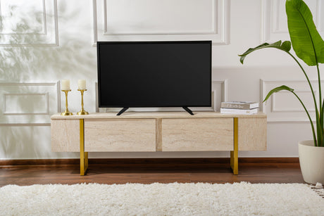 TV Unit Beige Melamine Fouden Frame Blitz 50x180x29.5 cm 