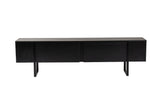 TV Cabinet Black Melamine Blitz 50x180x29.5 cm 