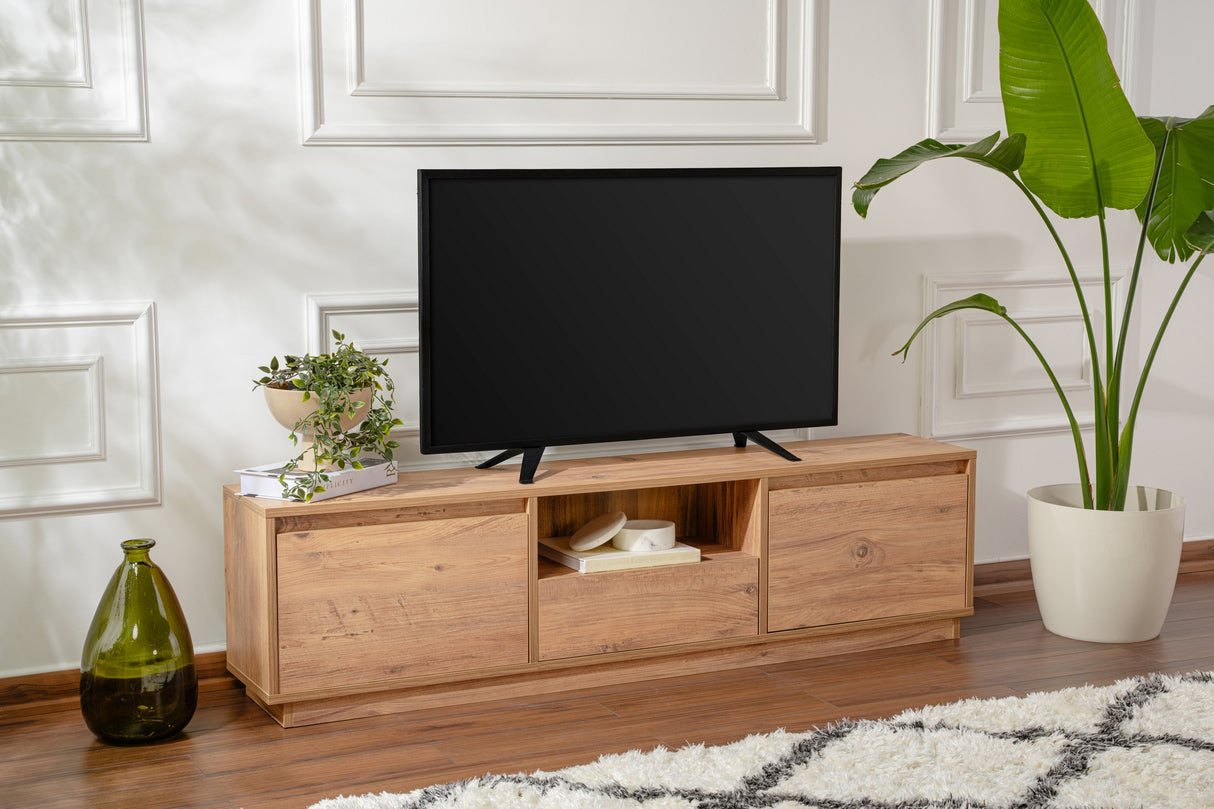 TV furniture VANGUARD Atlantic pine melamine 160x42x29.5 cm