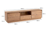 TV furniture VANGUARD Atlantic pine melamine 160x42x29.5 cm