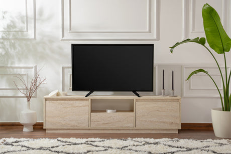 TV Meubel Beige Melamine Flare 42x160x29,5 cm