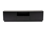 TV Cabinet Black Melamine Flare 42x160x29.5 cm 