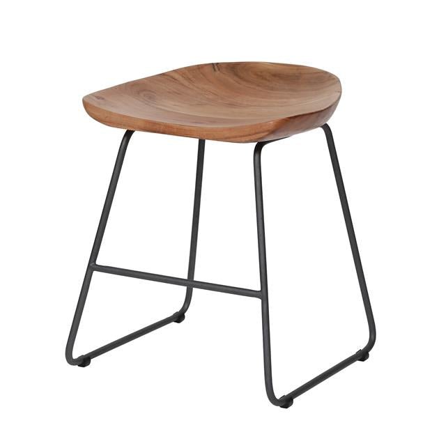 Industrial Stool Acaciahout Novi Set of 2