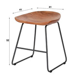 Industrial Stool Acaciahout Novi Set of 2