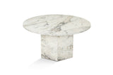 Round Coffee Table Vano Marble Look 80 cm 