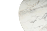 Round Coffee Table Vano Marble Look 80 cm 