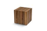 Modern Side Table Cube Square Walnut Look - 45x45x50 cm 