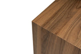 Modern Side Table Cube Square Walnut Look - 45x45x50 cm 