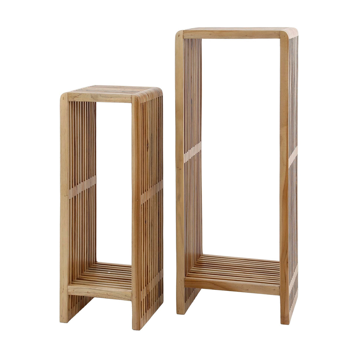 Side table set of 2 raoul teak wood