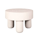 Coffee table Sinan Ø60 cm Stone White