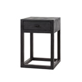 Bedside table Davey Black Acaciahout 1 drawer