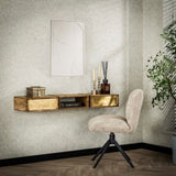 Mira Hanging Coat Rack Mango Sand Brass 123 cm 