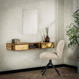 Mira Hanging Coat Rack Mango Sand Brass 123 cm 