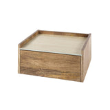 Orto Wall-Mounted Nightstand 1 Drawer Mango wood Ceramic 