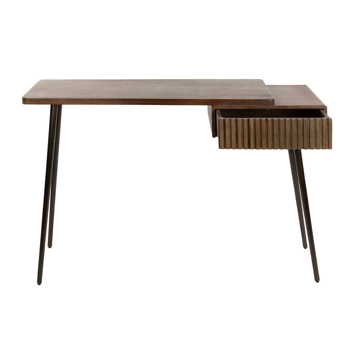 Dressing Table Elin - Solid Acacia Drift Brown 120 cm 