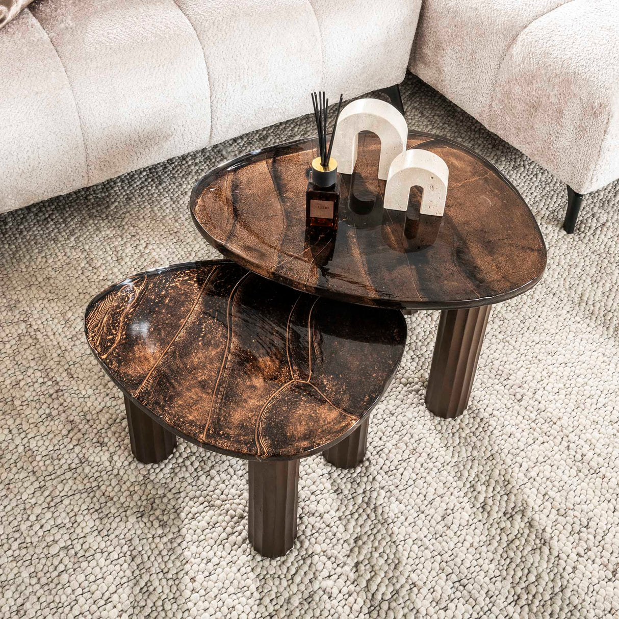 Coffee Table Liva S – Antique Copper 