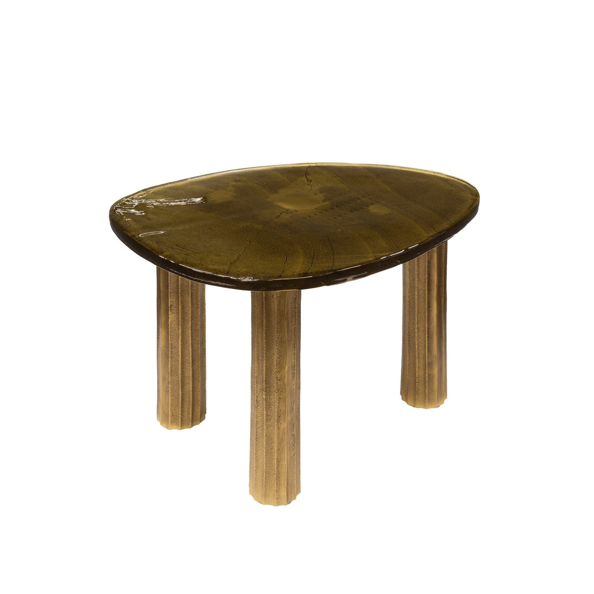 Coffee Table Luna Antique Gold 62x45x40 cm 