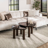 Coffee table Vesta L antique copper 70x59 cm 