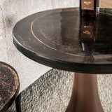 Side table Vesta drop shape - Antique copper - 30x30x45 cm 