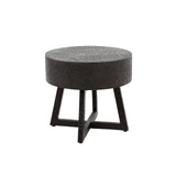 Round coffee table Caro Acacia wood Ø50 cm Black