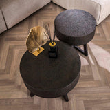 Round coffee table Caro Acacia wood Ø60 cm Black