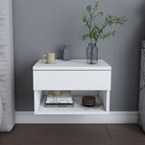 Bedside table Jamot White Melamine 44.6x31.9x31.9 cm