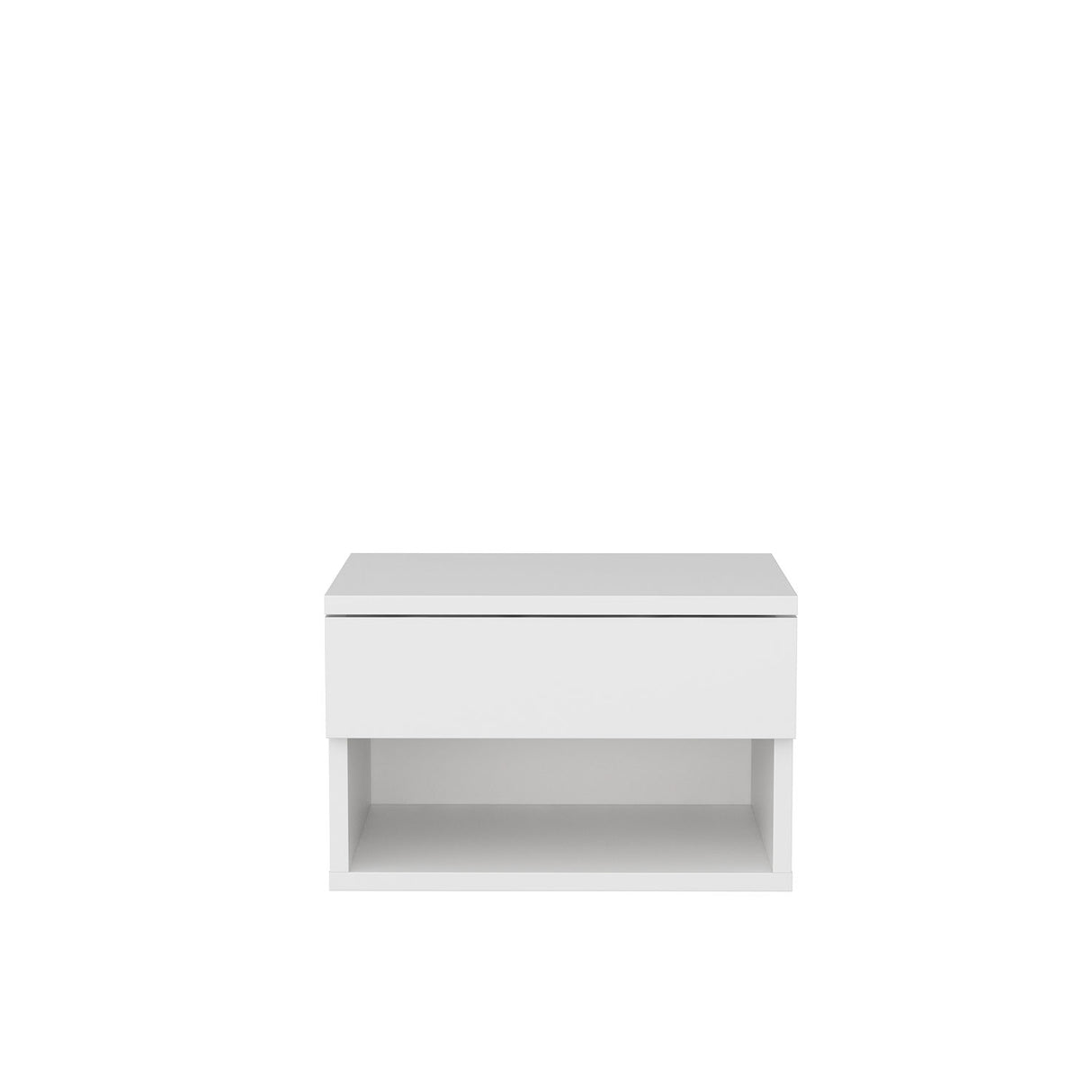 Bedside table Jamot White Melamine 44.6x31.9x31.9 cm