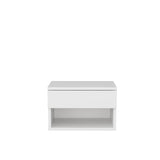 Bedside table Jamot White Melamine 44.6x31.9x31.9 cm