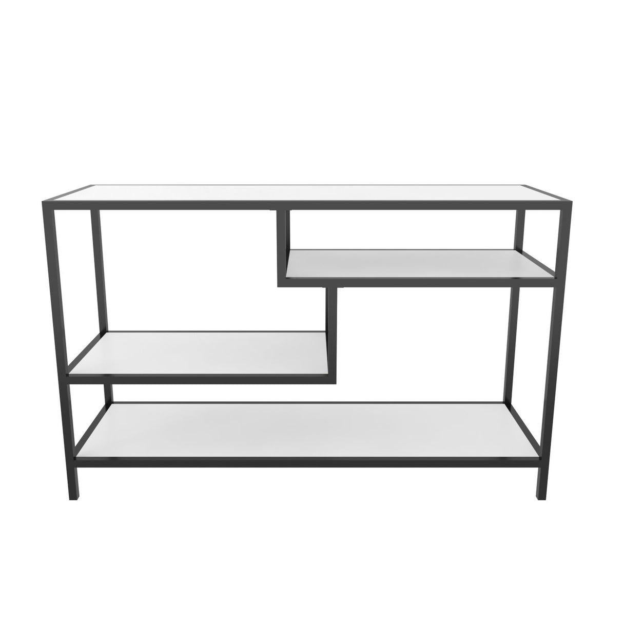 TV Furniture Robbins Black Black White Melamine 120x75x39 cm