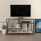 TV Furniture Robbins Black Eik Black Melamine 120x75x39 cm