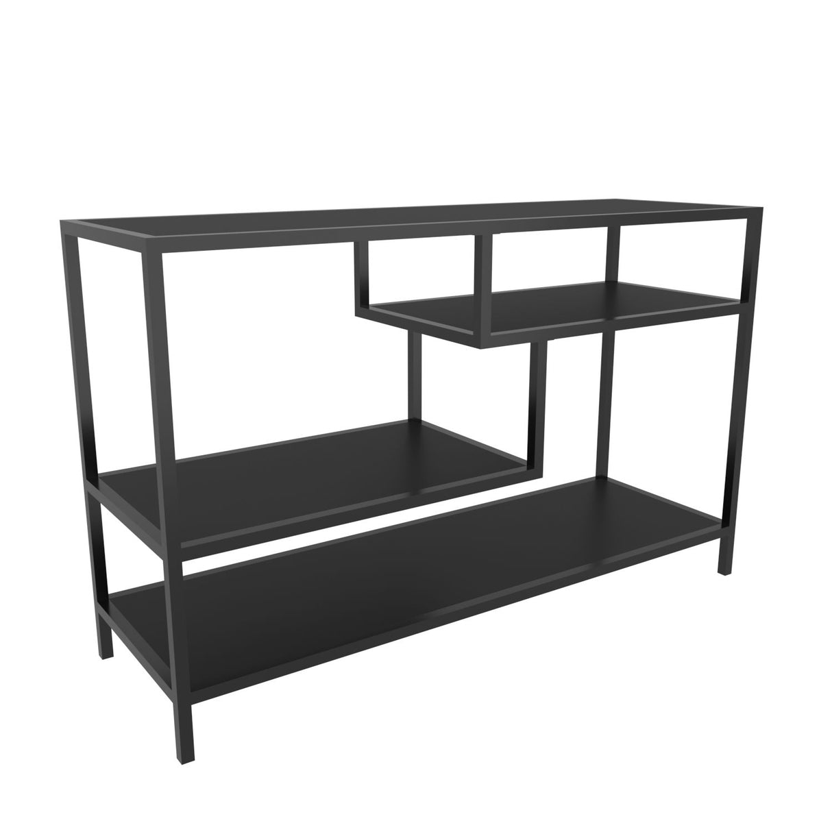 TV Furniture Robbins Black Anthracite Black Melamine 120x75x39 cm