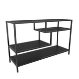 TV Furniture Robbins Black Anthracite Black Melamine 120x75x39 cm