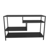 TV Furniture Robbins Black Anthracite Black Melamine 120x75x39 cm