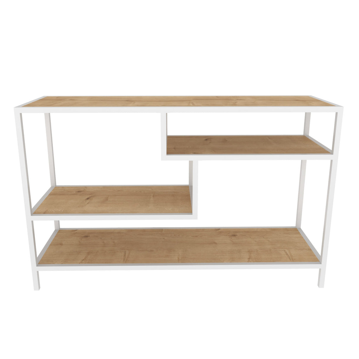 TV Furniture Robbins White White Oak Melamine 120x75x39 cm