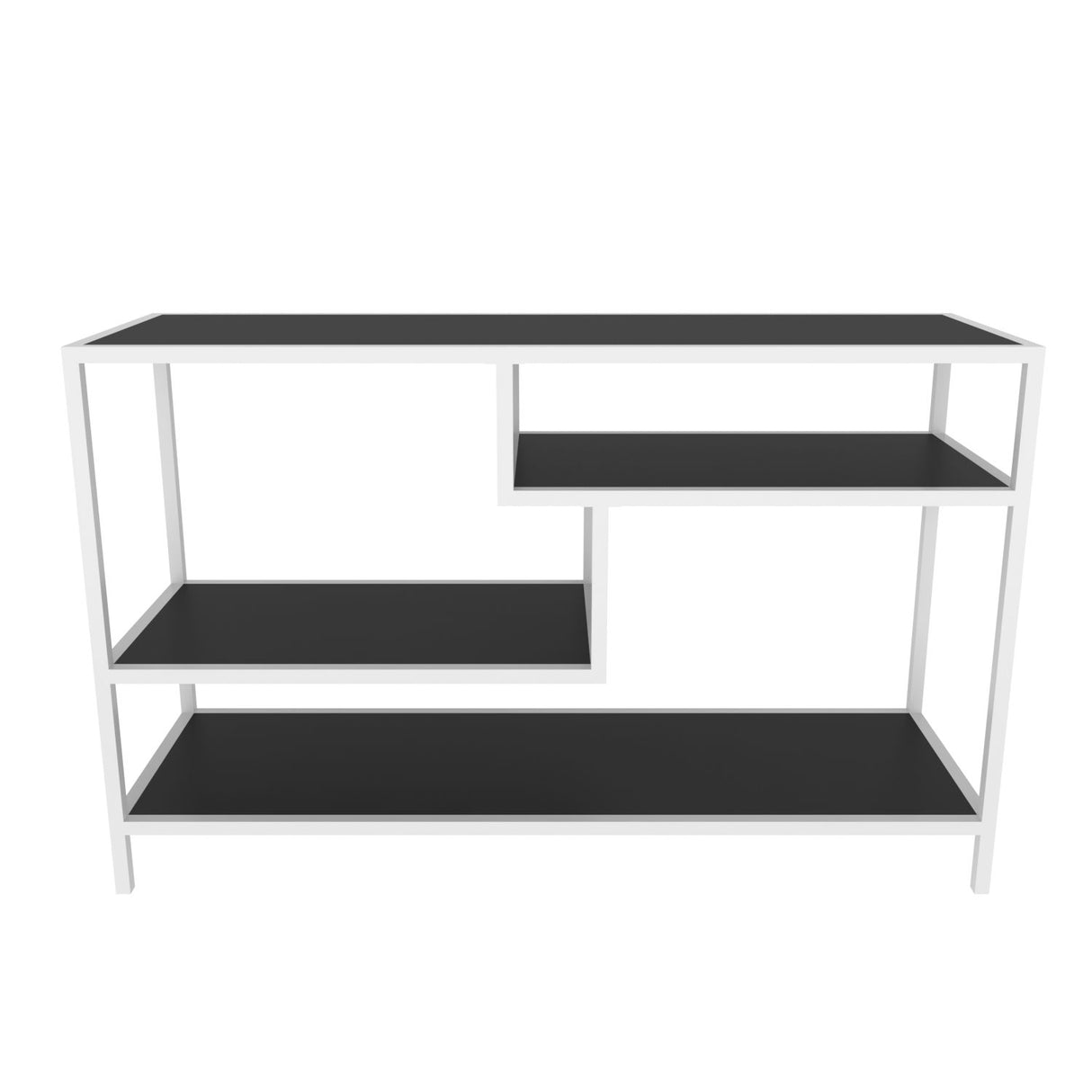 TV Furniture Robbins White White Anthracite Melamine 120x75x39 cm