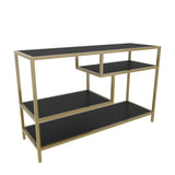 TV furniture robbins gold gold anthracite melamine 120x75x39 cm