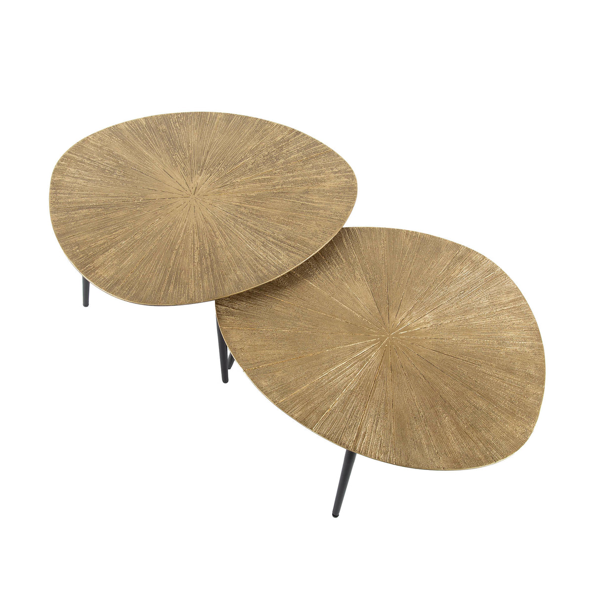 Arno Coffee Table Set of 2 €77-€60 organically antique gold 