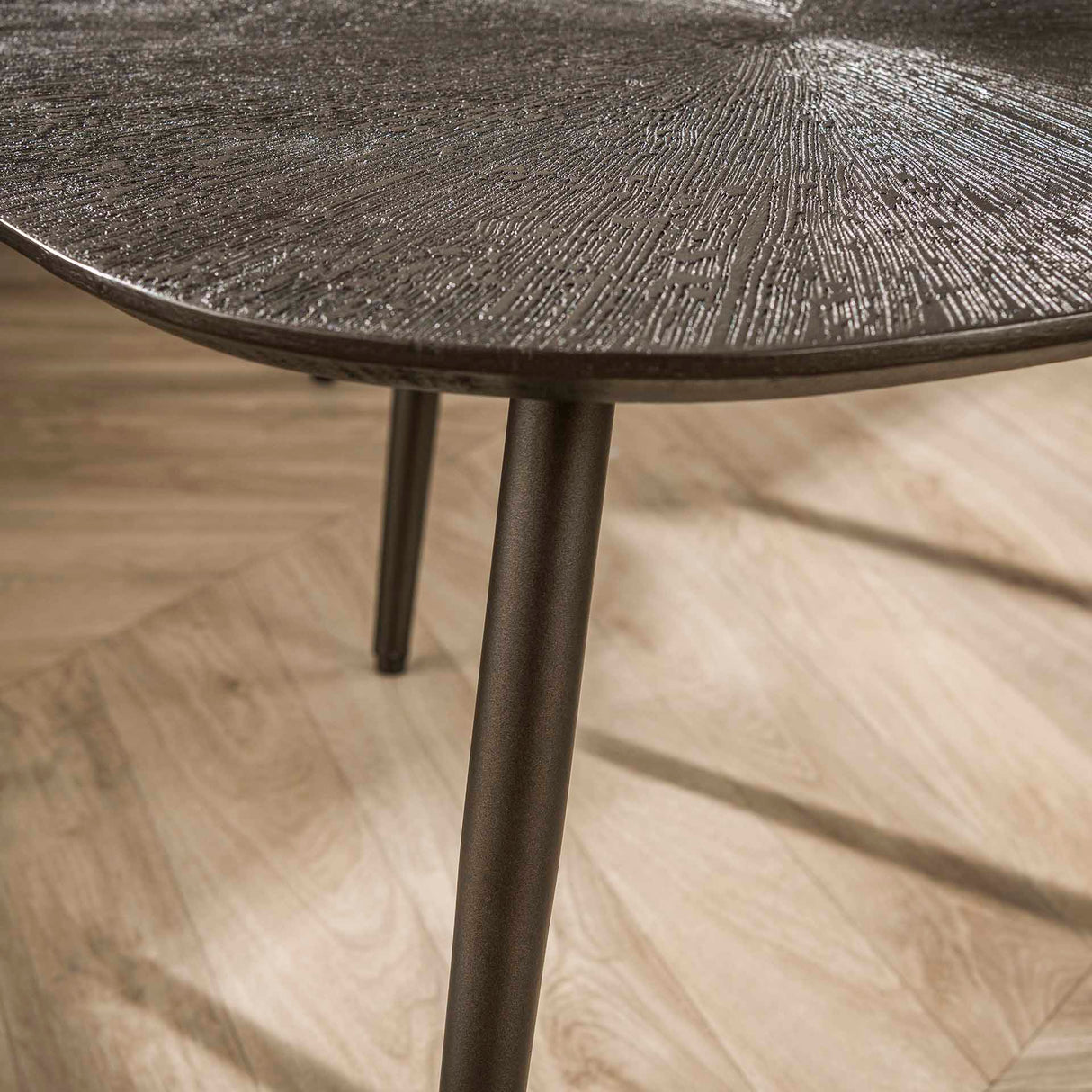 Coffee table set Jax Organic Bronze Dark Brown (2 pieces) 