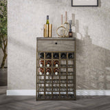 Wine cabinet Ferre Metal Antique Bronze