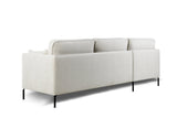 3-seater corner sofa peppin fabric crème left