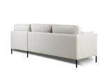 Peppin 3-Seater Corner Sofa Fabric Cream Right